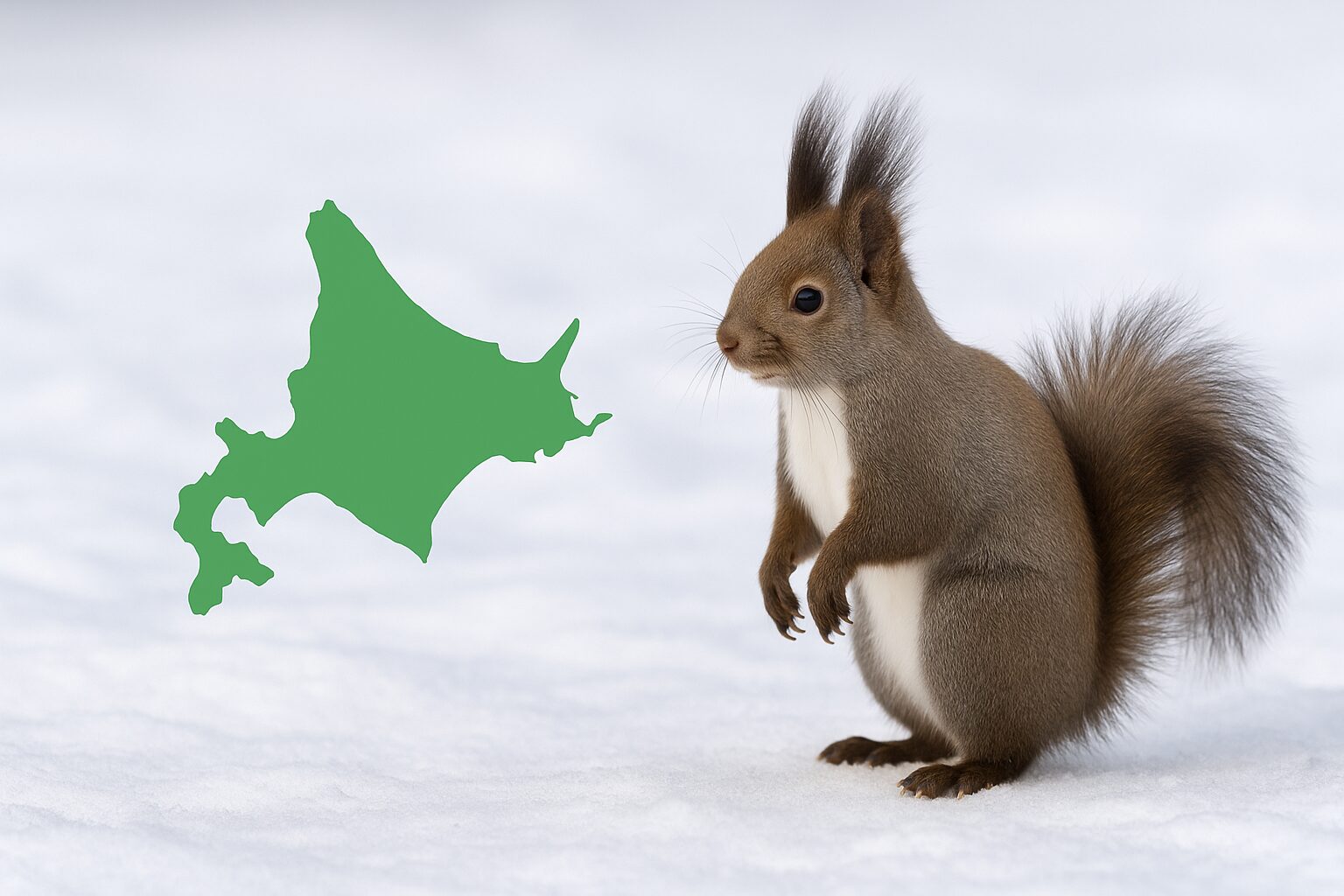 北海道とエゾリス