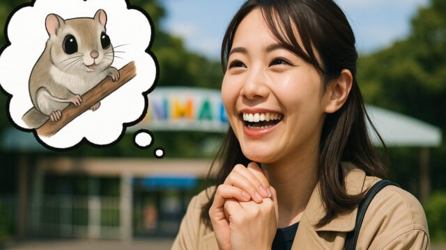 エゾモモンガ　動物園