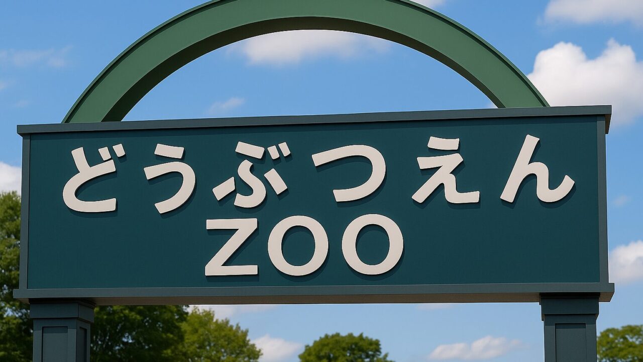 動物園の看板