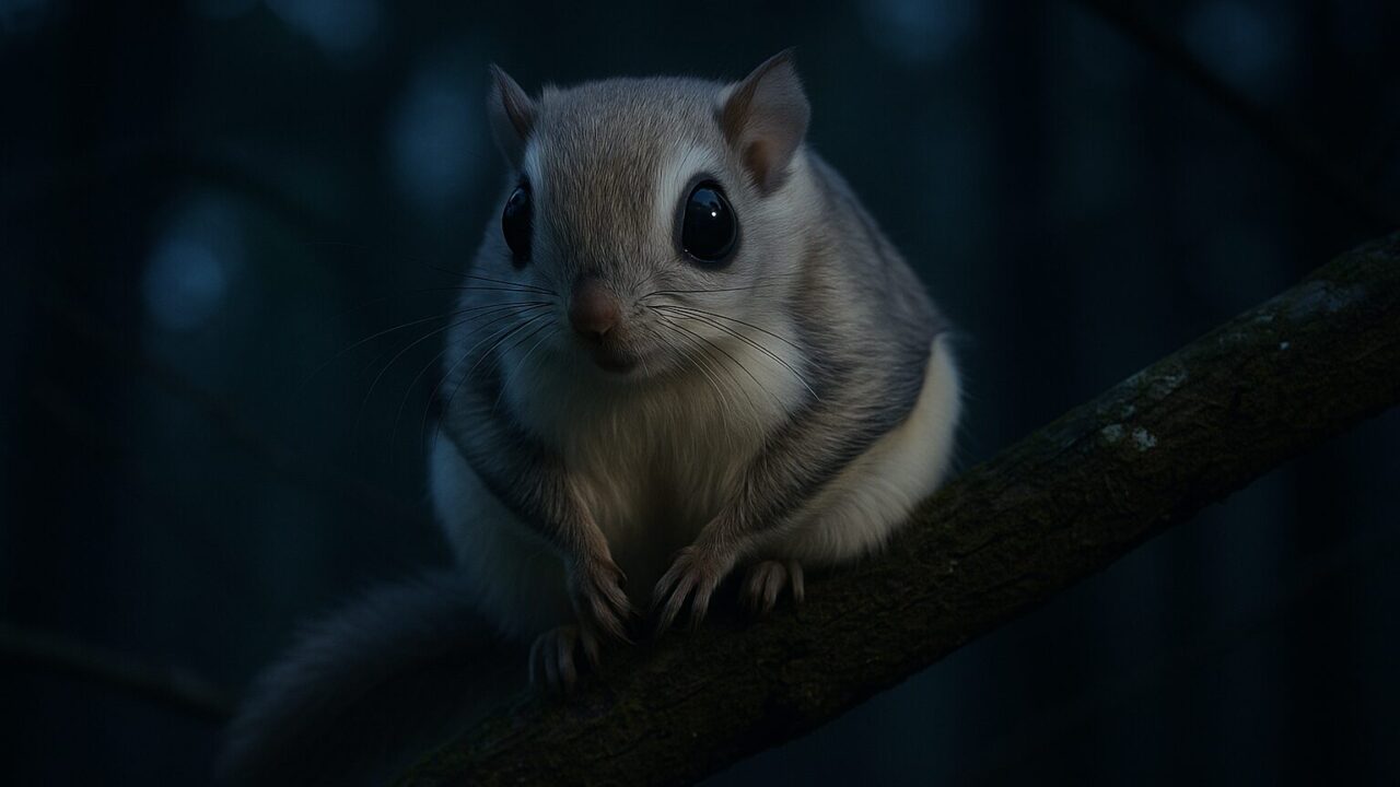エゾモモンガは夜行性