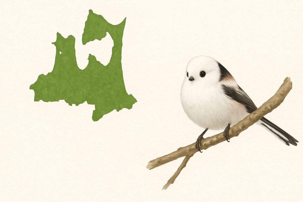 青森県とシマエナガ