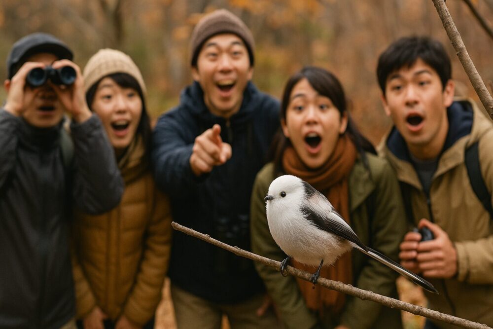 目撃シマエナガ