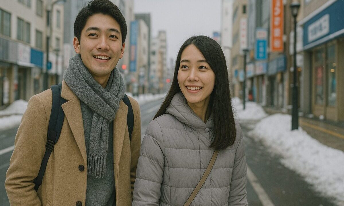 街を歩く観光客