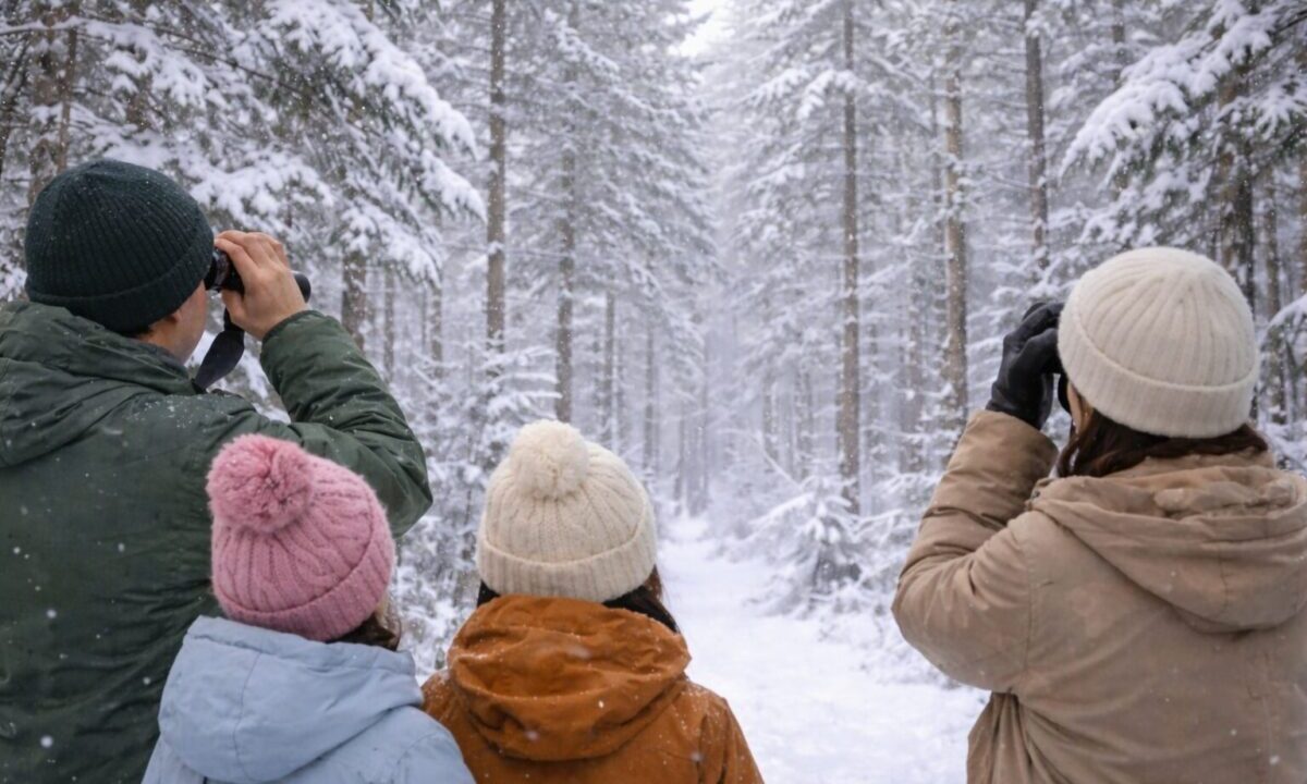 シマエナガ観察