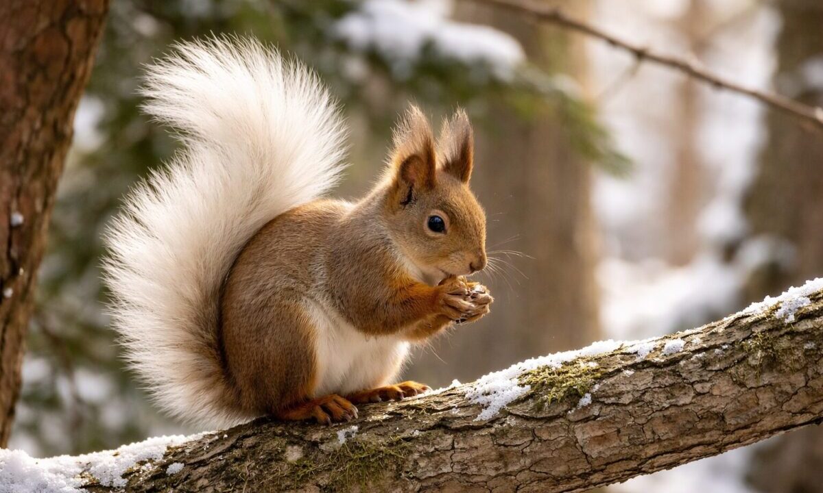 白変種　エゾリス