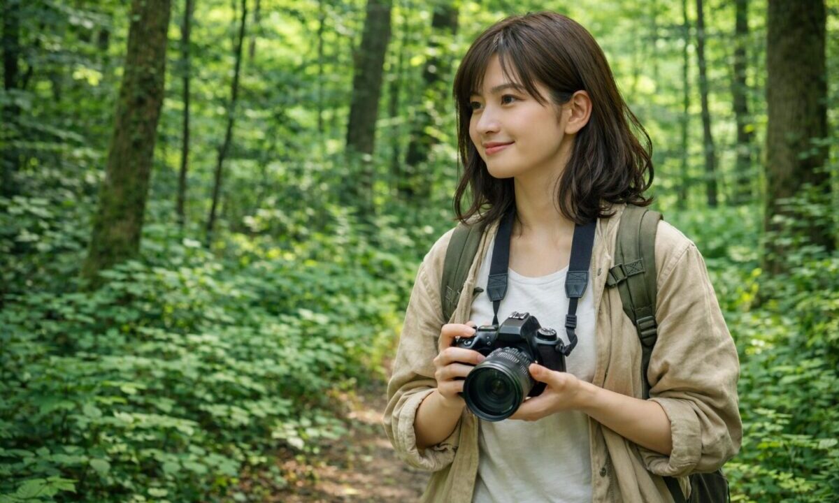 カメラを持って歩く