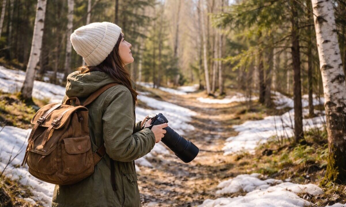 カメラを持って歩く