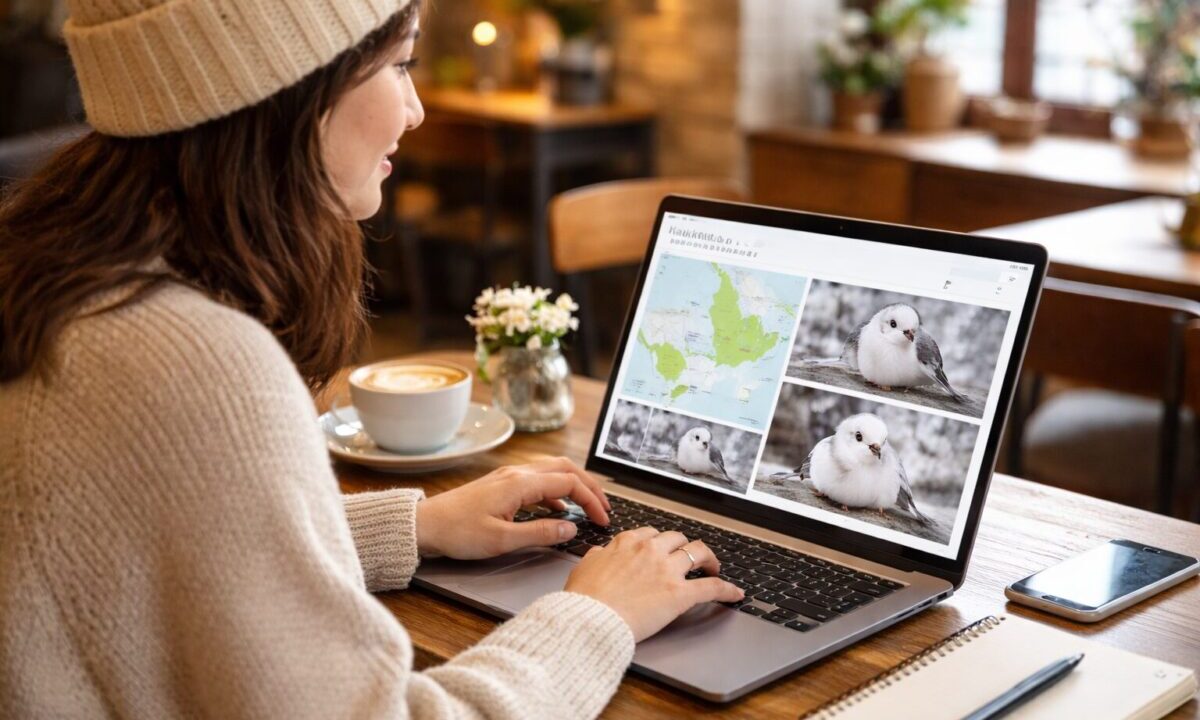 カフェで調べ物