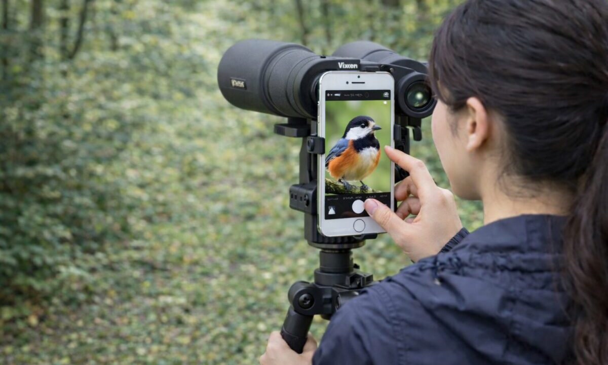 スマホと双眼鏡