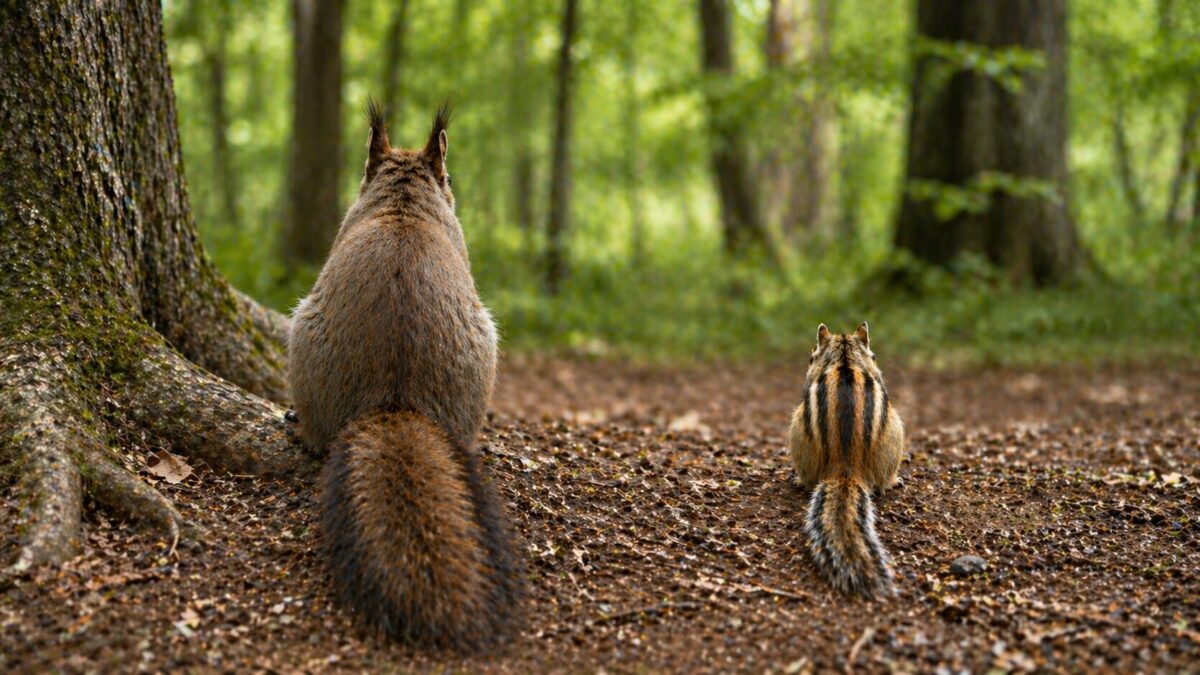 エゾリスとシマリス③