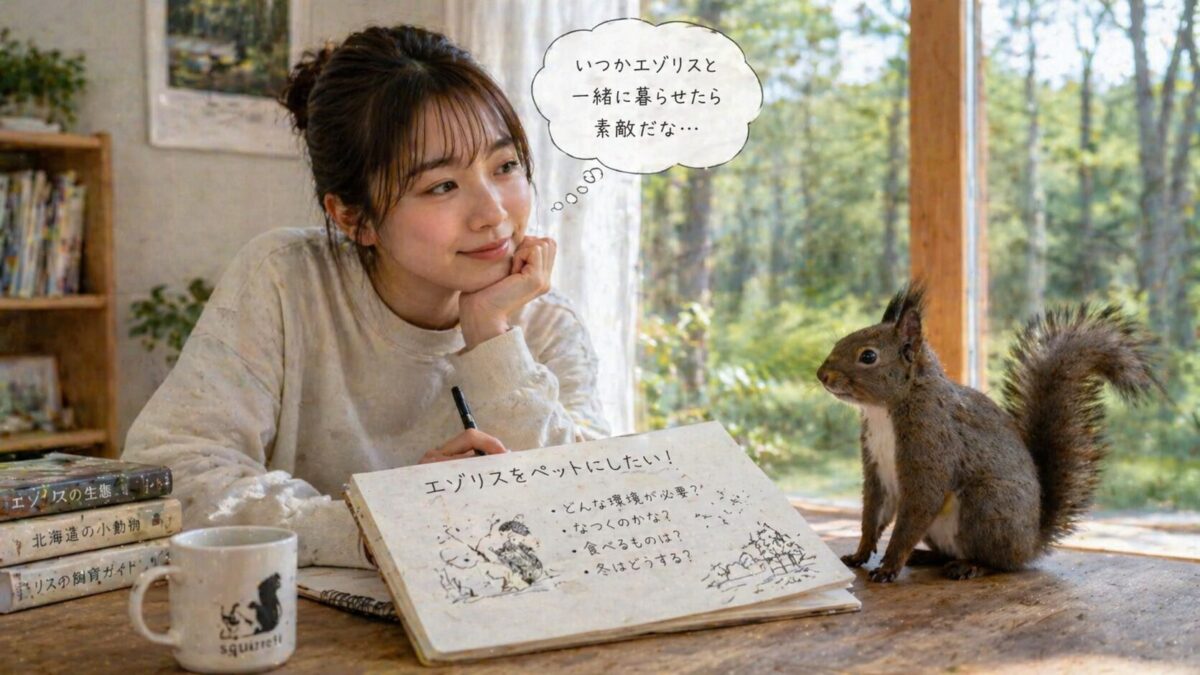 エゾリス　ペット