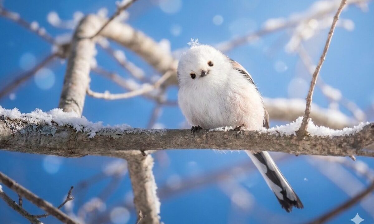 シマエナガ可愛い