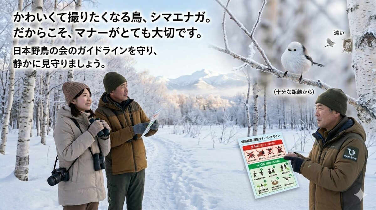 野鳥観察ガイドラインを守る