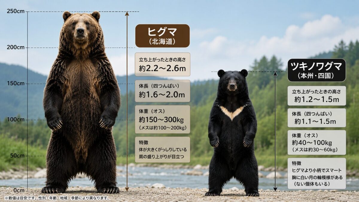 北海道のヒグマ事件はなぜ起きる？ツキノワグマとの違いも解説