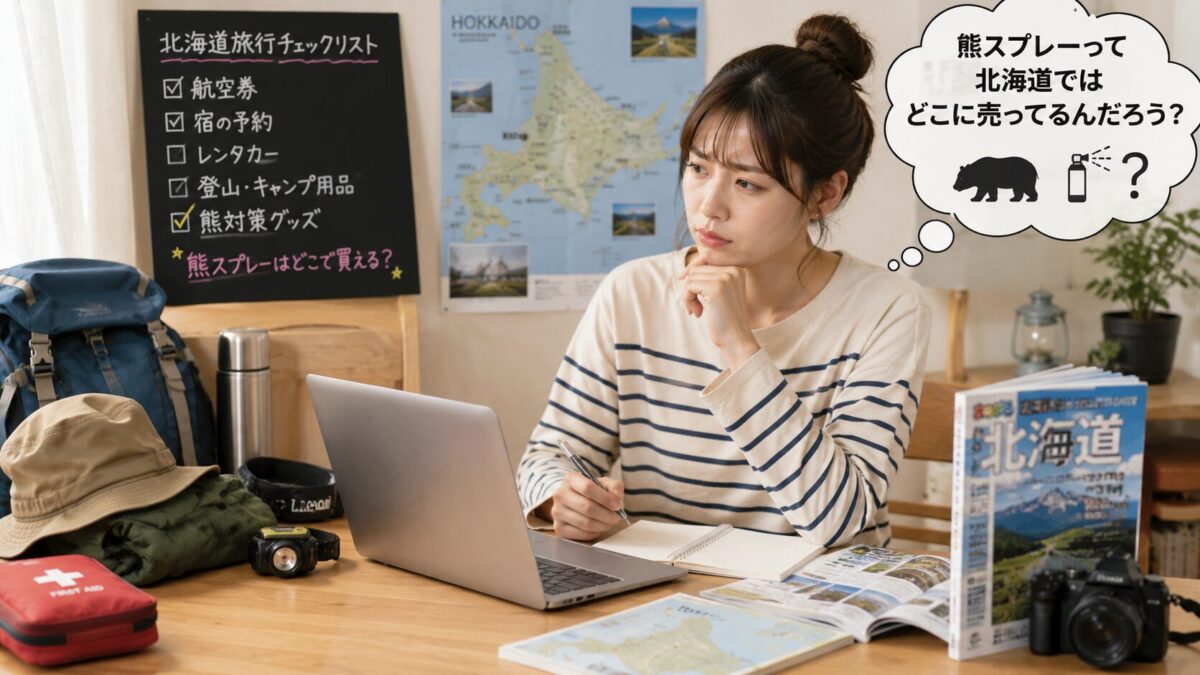 北海道旅行の準備中