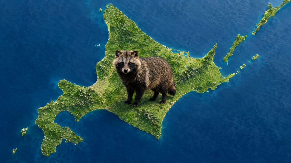 北海道とエゾタヌキ