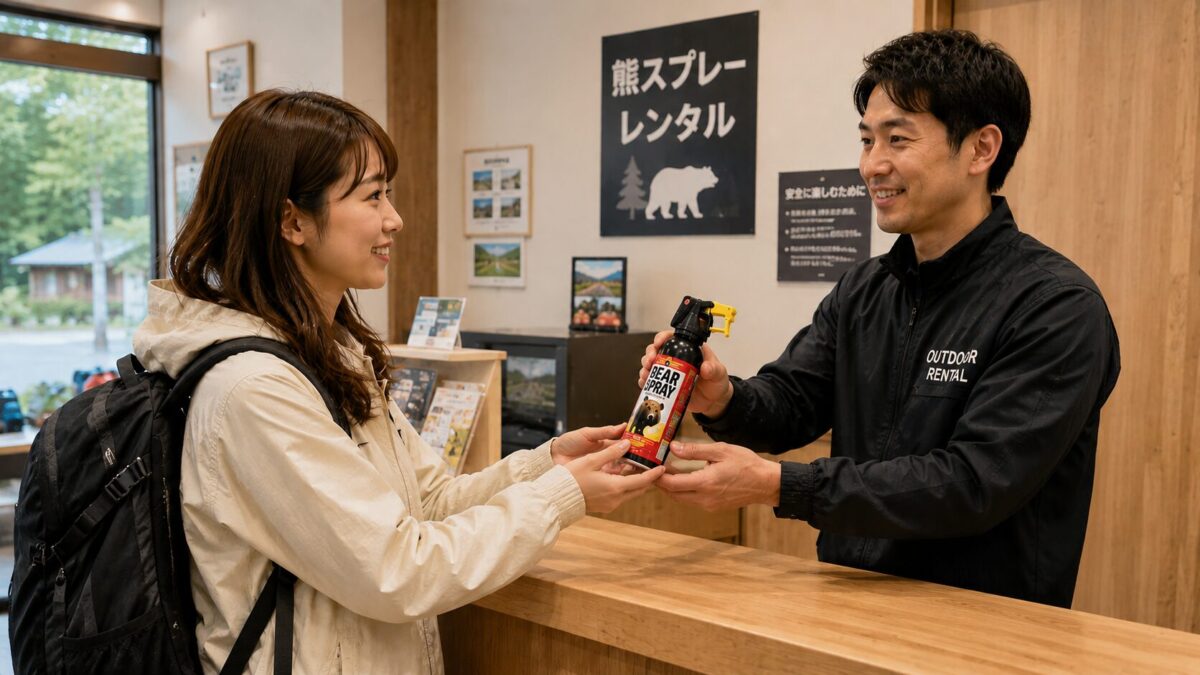 熊スプレーのレンタルサービス