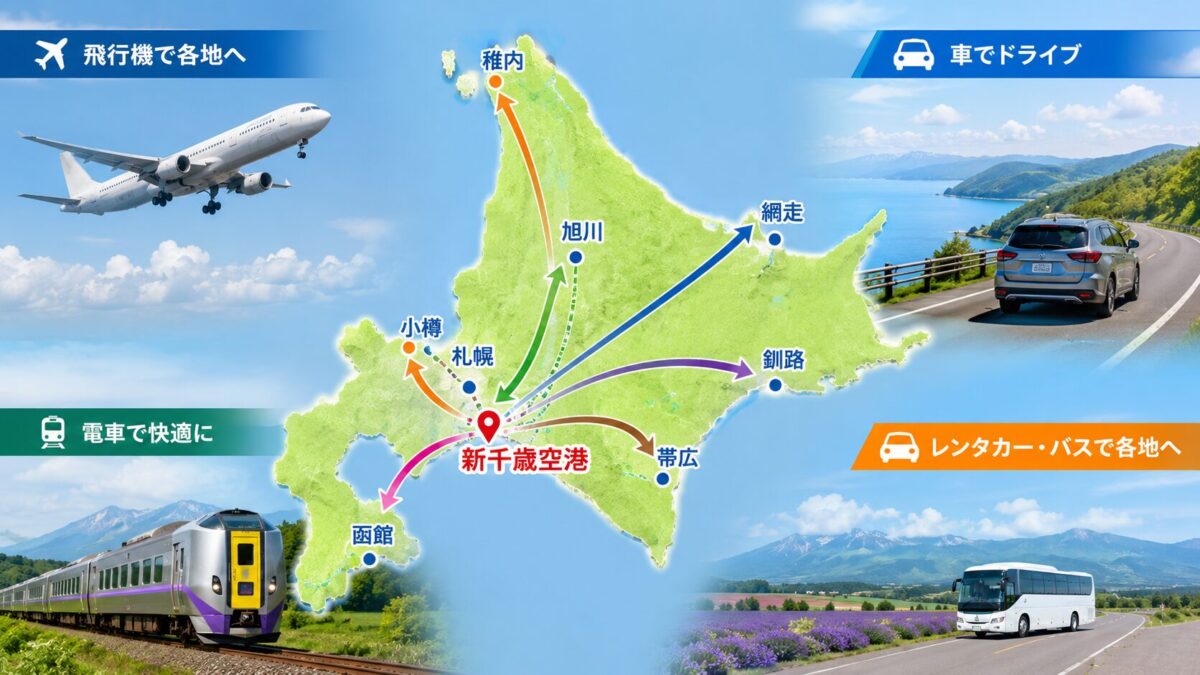 北海道旅行案内地図