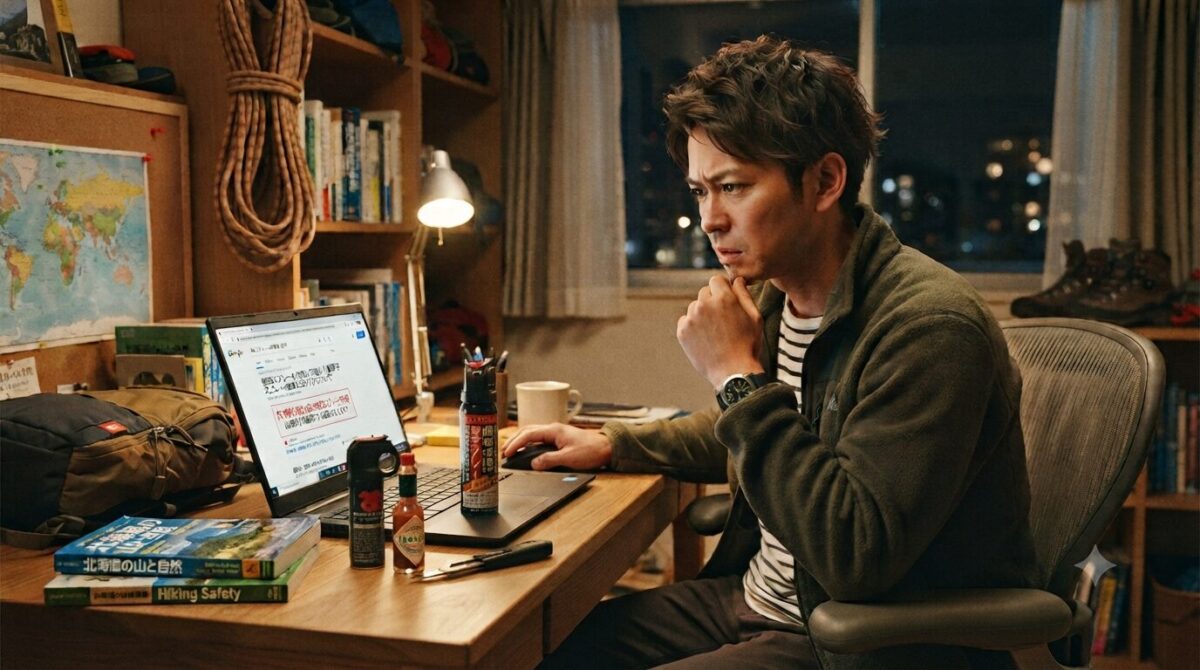 代用品を調べる男性