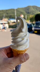 山川牧場ミルクプラントで食べたソフトクリーム